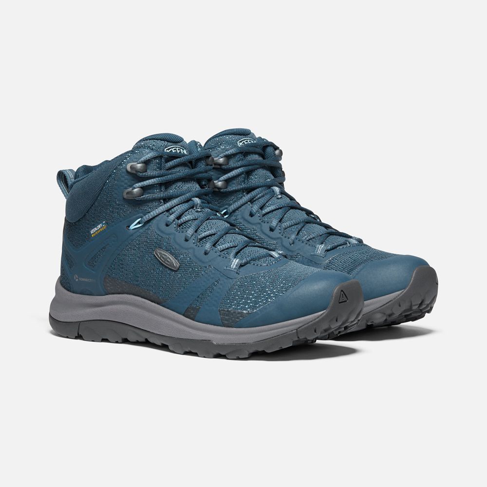 Keen Laarzen Dames Blauw - Terradora Ii Waterproof - 89730-KHBT